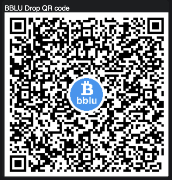 BBLU-DROP Wallet QR code